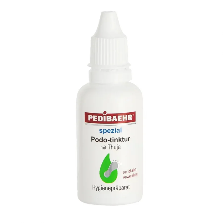 Tinktúra na ošetrenie bradavíc s tujou Pedibaehr Podo-tinktur, 30 ml