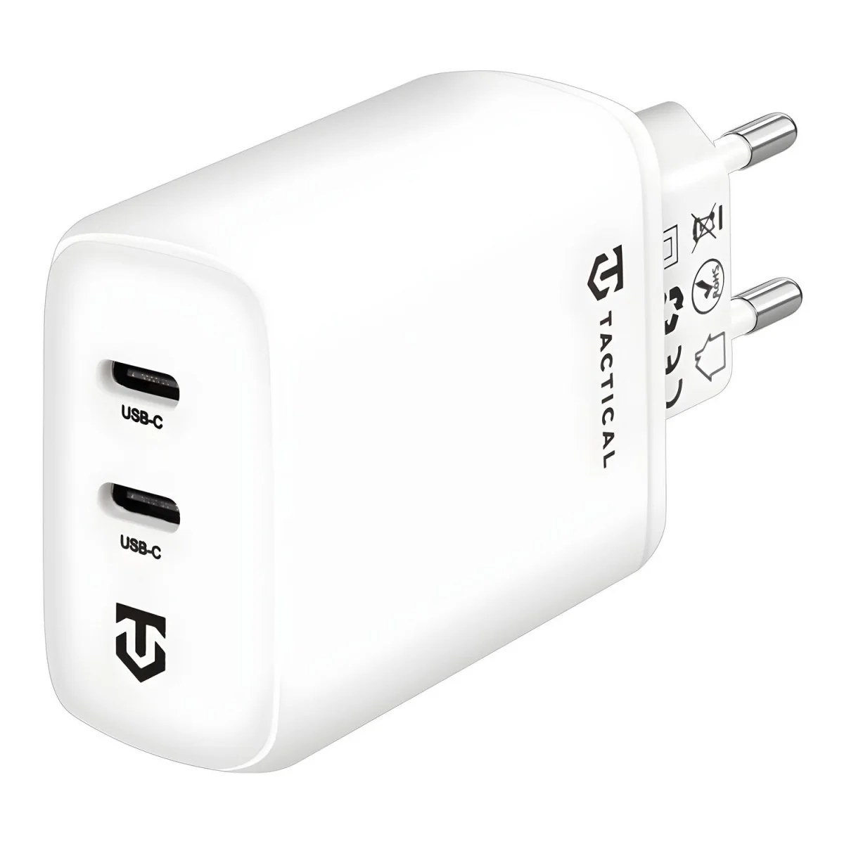Sieťová nabíjačka 2x USB-C 40W Biela Rýchle a bezpečné nabíjanie