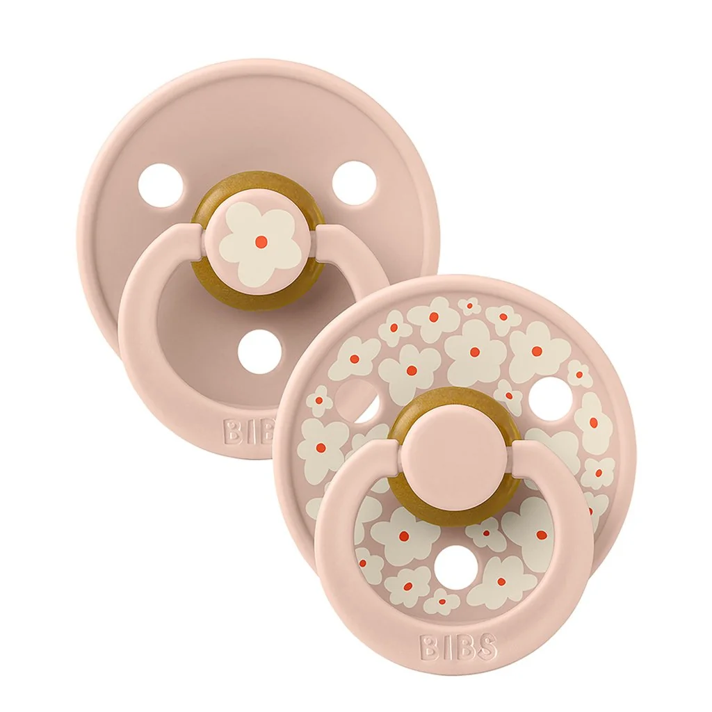 BIBS STUDIO Colour Jasmine cumlíky z prírodného kaučuku 2ks veľkosť 2 - Blush Mix