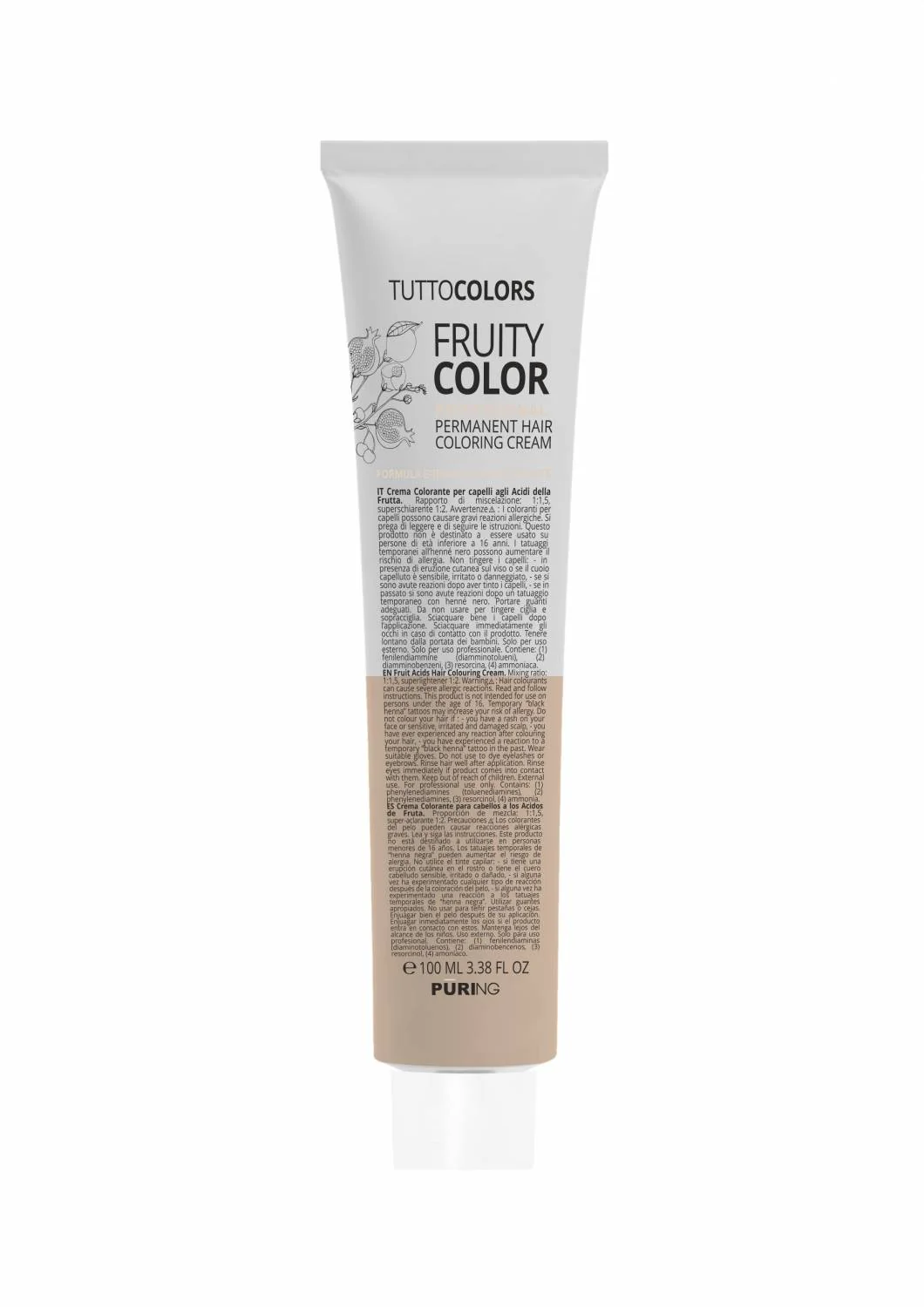 Maxima - TUTTOCOLORS - 4.66 FRUITY COLOR farba na vlasy 100 ml - Stredne hnedá tmavá blond