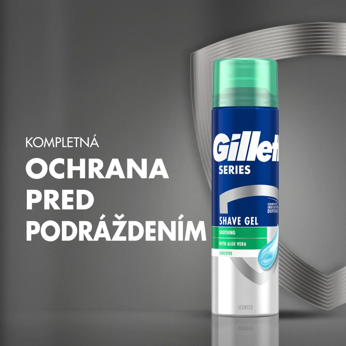 Gillette Series Upokojujúci Gél Na Holenie S Aloe Vera, 240ml 1×240 ml, gél na holenie