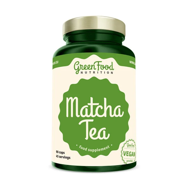 GreenFood Nutrition Matcha Tea 1×90 cps, výživový doplnok
