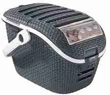 Curver Prepravný box pre domáce maznáčky Rattan Anthracite-grey