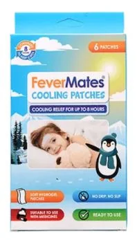 NAPL FEVERMATES DETSKA CHLADIVA 1×6 ks, nálepkové chladivé náplasti pre deti