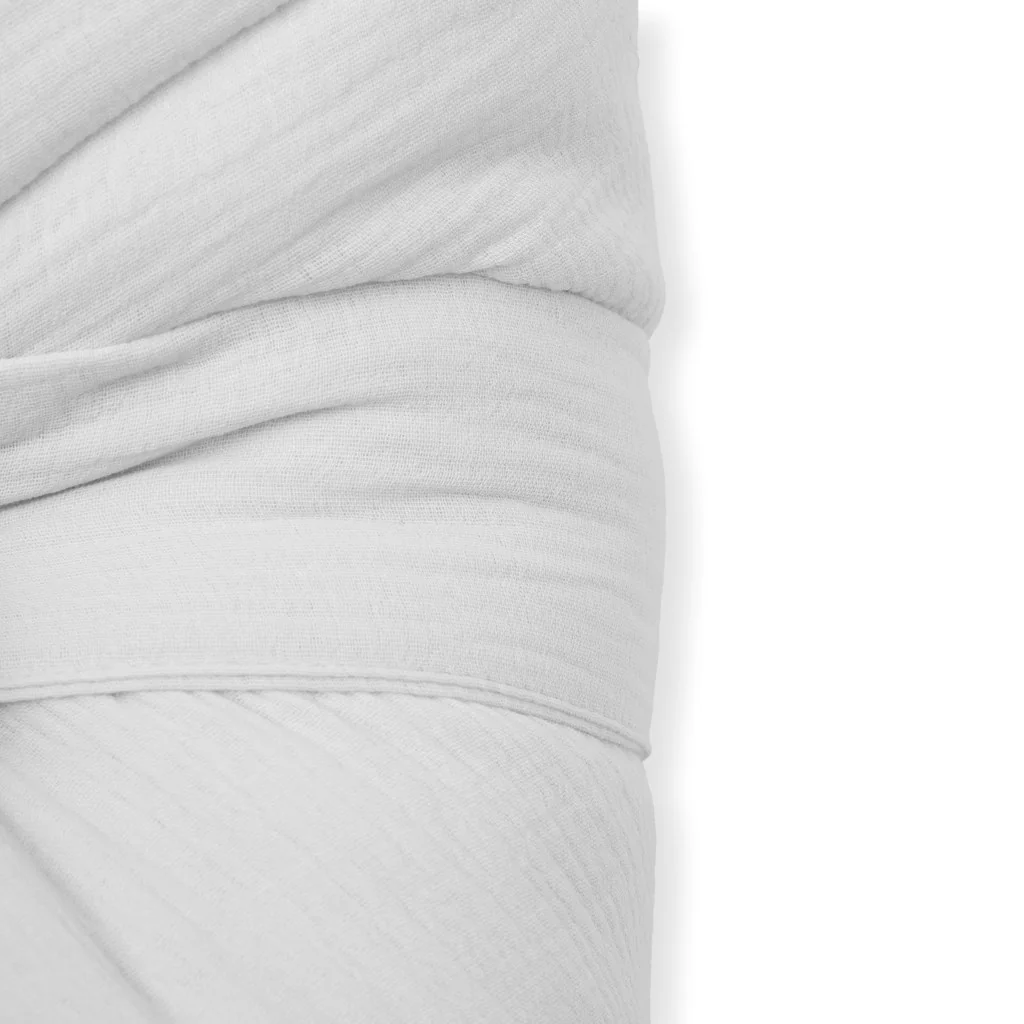 Mušelínová šnurovacia zavinovačka New Baby white , 20C58708