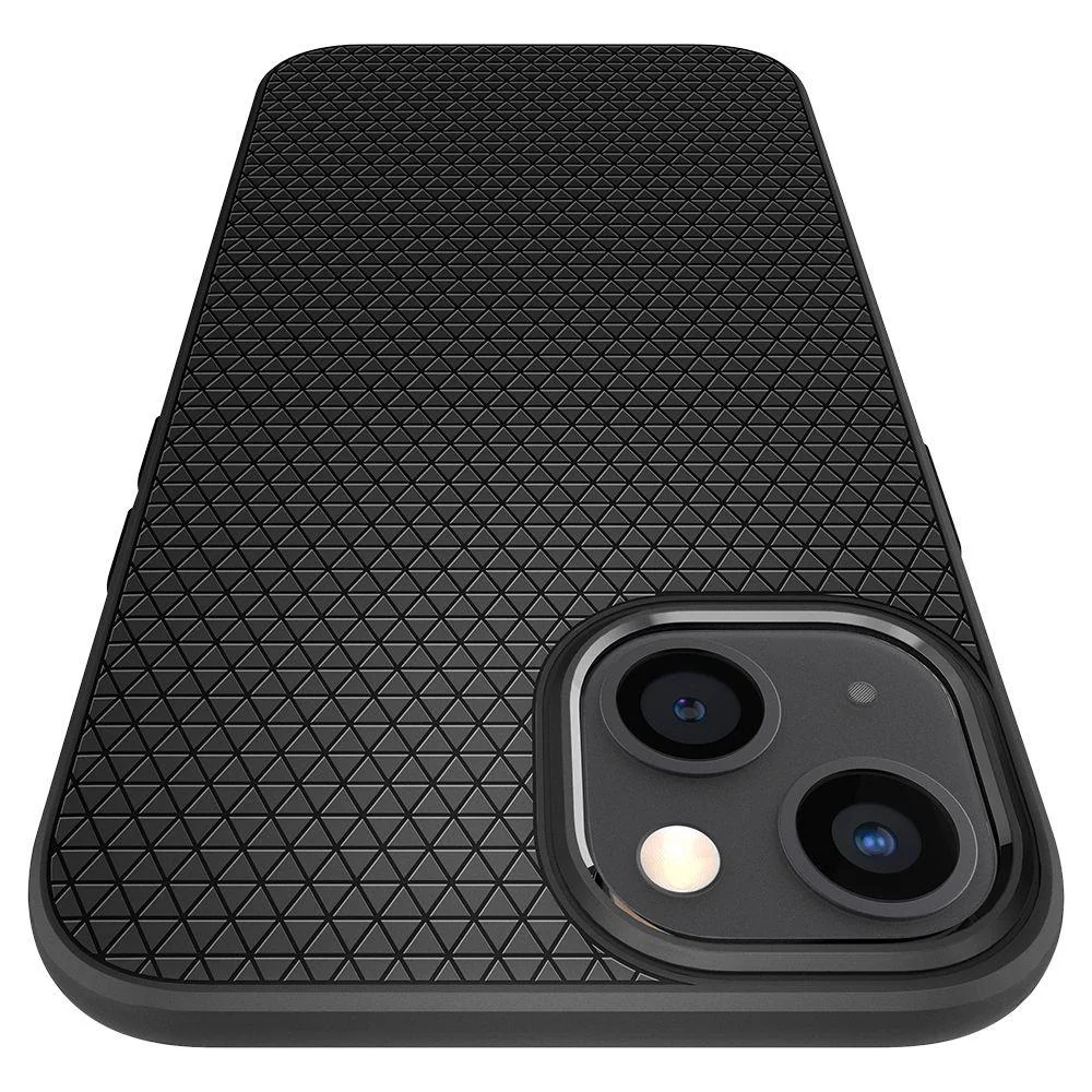 Spigen Liquid Air silikónový kryt na iPhone 13, čierny