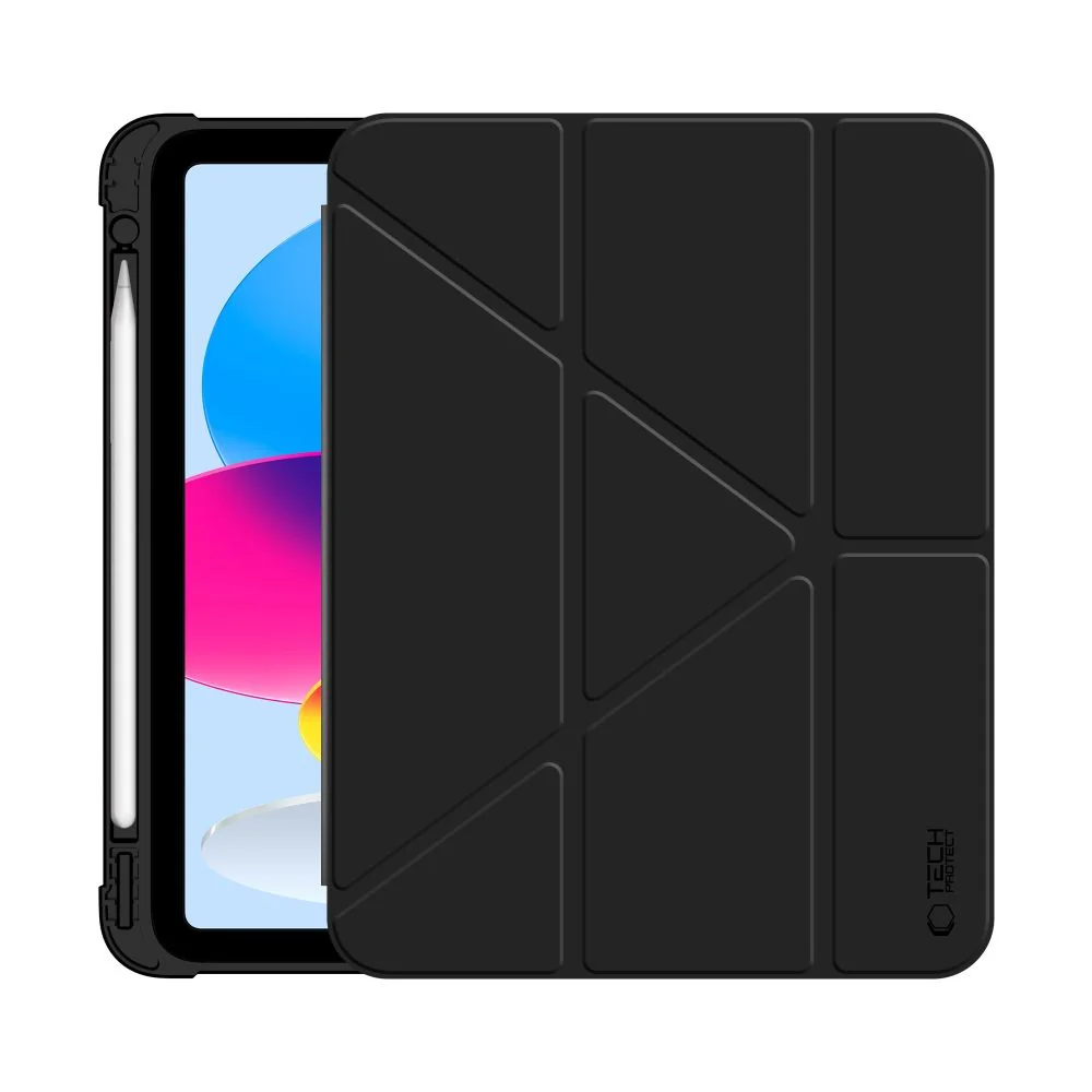 Tech-Protect SC Pen Origami puzdro na iPad 10.9'' 10gen / 2022, čierne