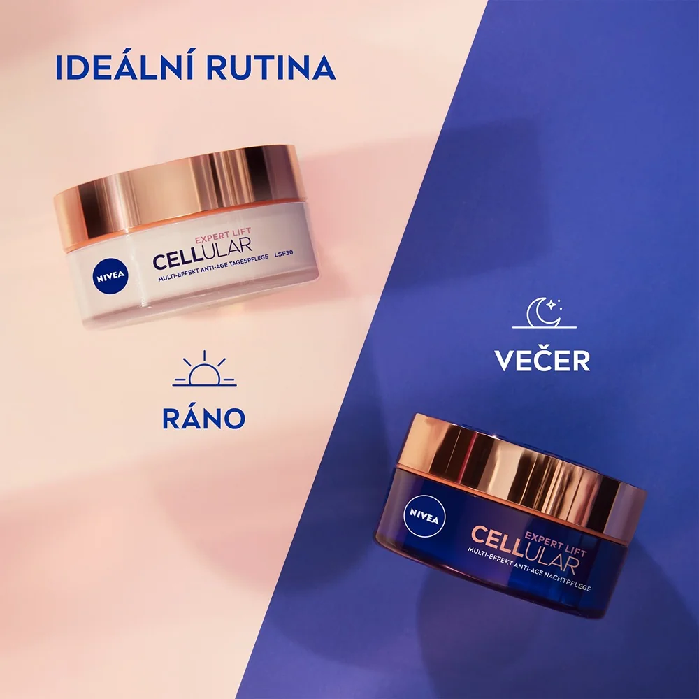 NIVEA Remodelačný denný krém Cellular Expert Lift OF 30, 50 ml 1×50 ml, remodelačný denný krém