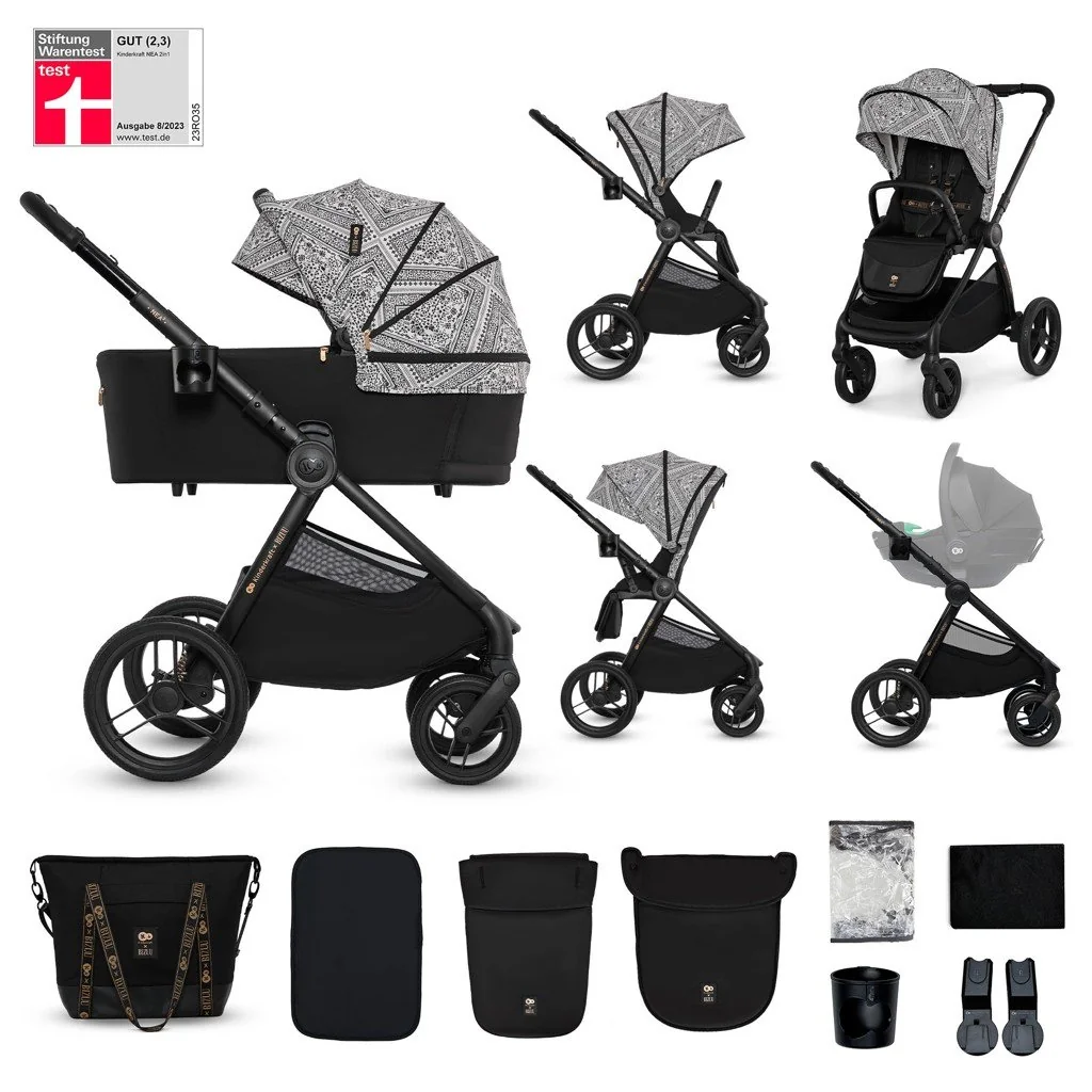 Kočík kombinovaný Nea 2 2v1 Lunar Black Bizuu