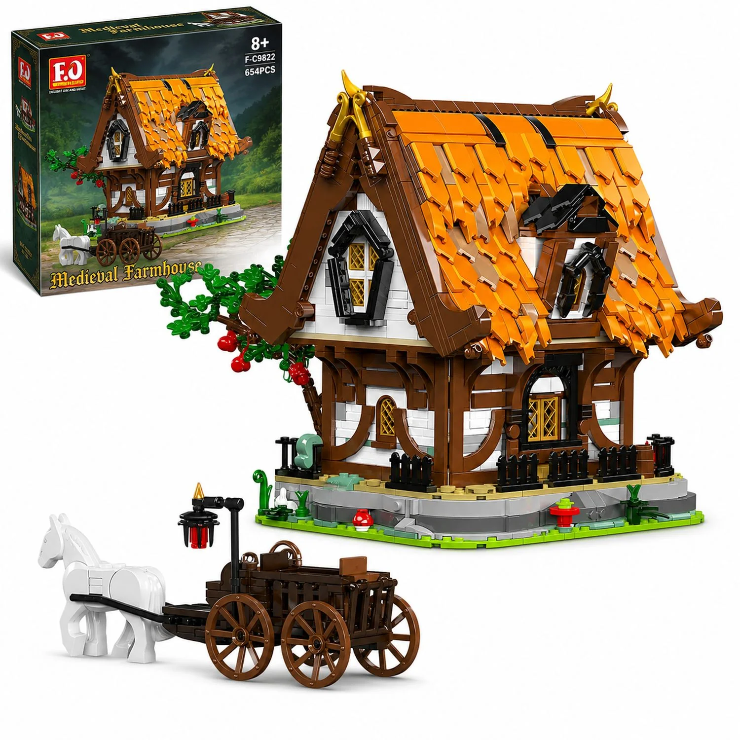 Mould King stavebnica stredoveký zrub