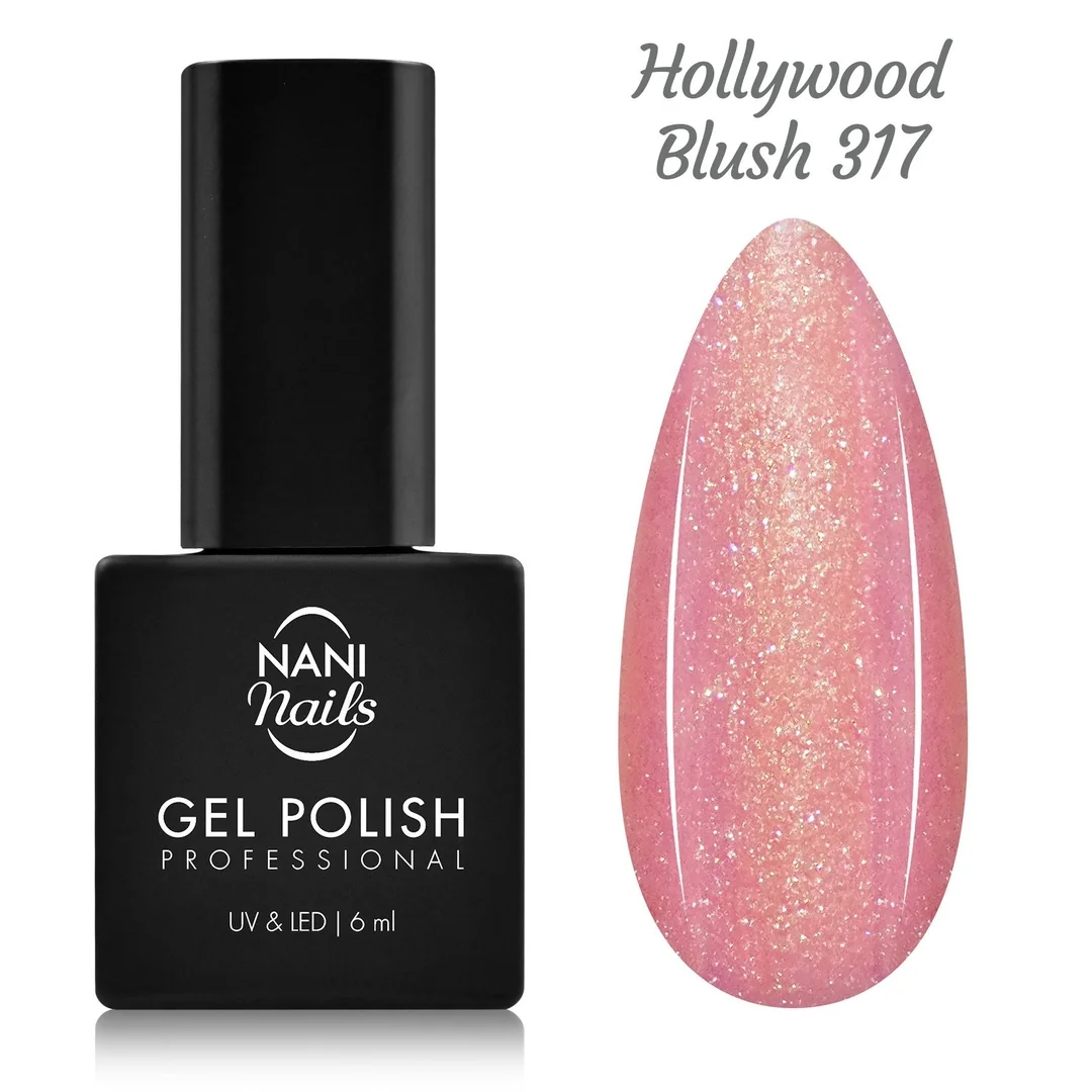 Gél lak – Hollywood Blush 6 ml, UV/LED gél lak