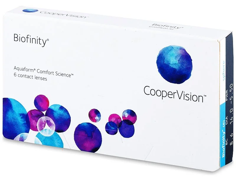 BIOFINITY ŠOŠOVKY 1×6 ks, mesačné šošovky