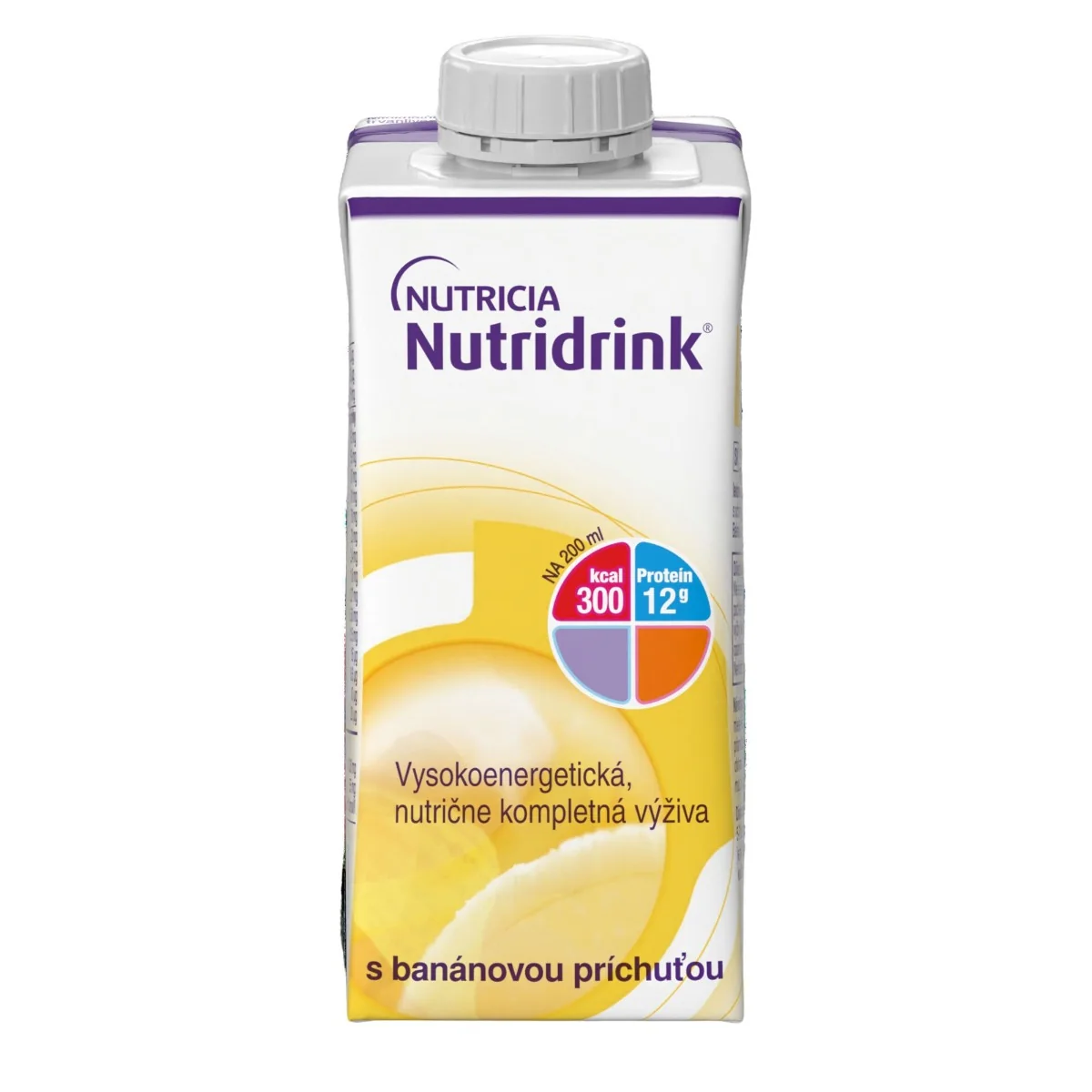 Nutridrink s banánovou príchuťou 1×200 ml, s banánovou príchuťou