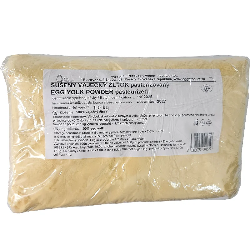 Sušený vaječný žĺtok 1kg