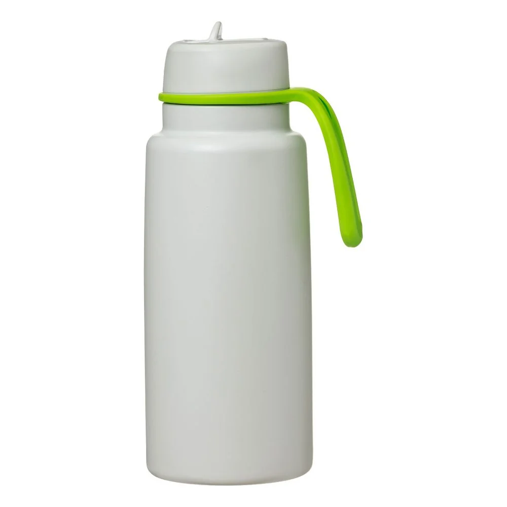 Nerezová termofľaša so slamkou 1 l lime time