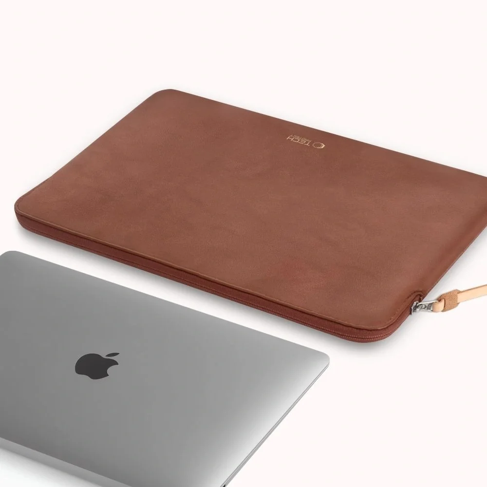 Tech-Protect Fleece obal na notebook 13-14'', hnedý