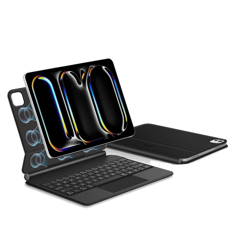 Tech-Protect Smartcase Keyboard puzdro s klávesnicou na iPad Pro 13'' 7-8gen 2024-2025, čierne 7-8gen 2024-2025, čierne