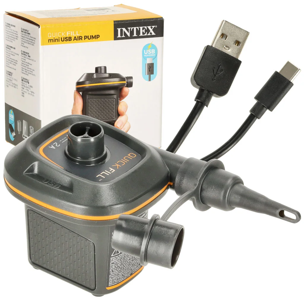 Elektrická USB pumpa na matrac 5 V/2 A, 150 l/min, 2 nadstavce