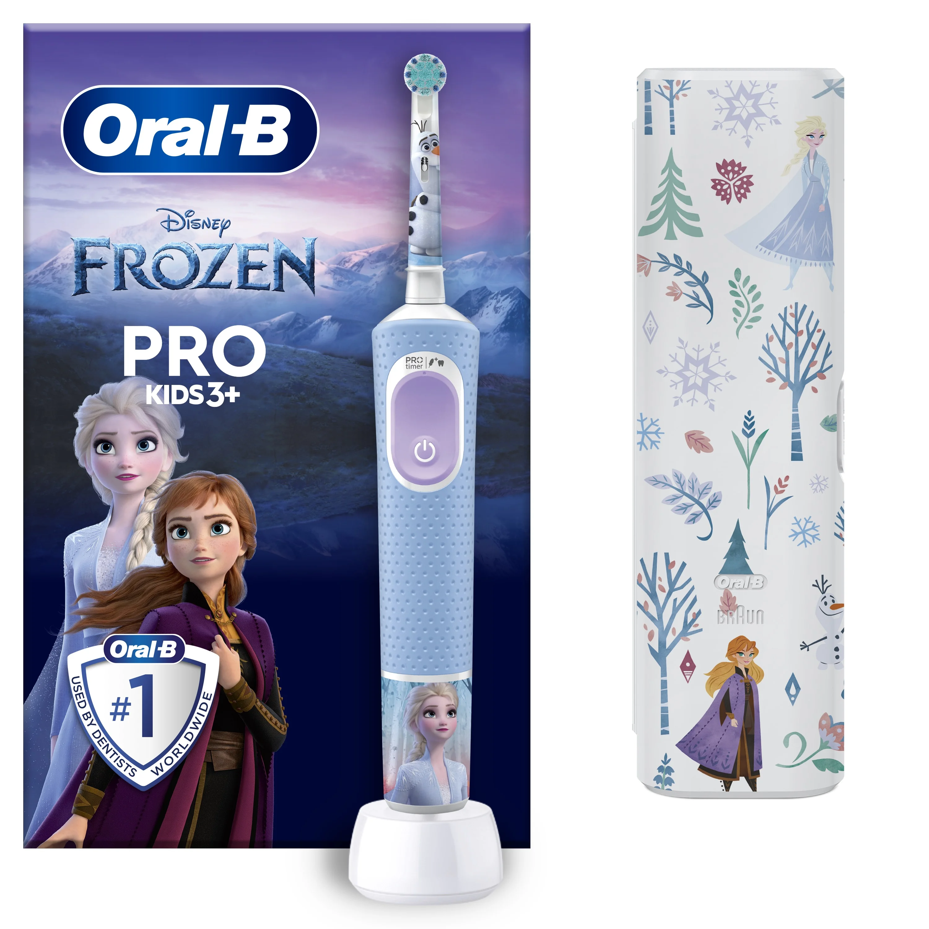 Oral-B EK Pro Kids 3+ Frozen + Cestovné púzdro 1×1 set, elektrická zubná kefka