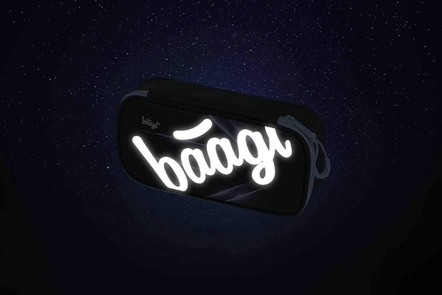 Baagl Školský peračník etui Skate Blue Light modrý, oválny