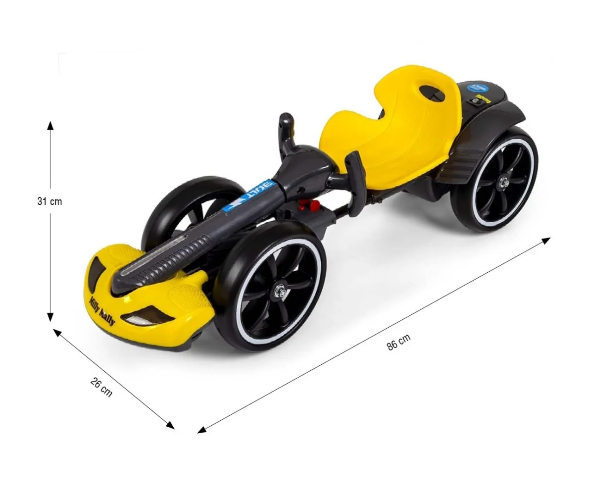 Elektrická motokára s diaľkovým ovládaním a LED efektmi GOKART