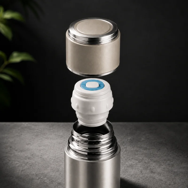 Livefy termoska s pohárom Vello 500ml, béžová