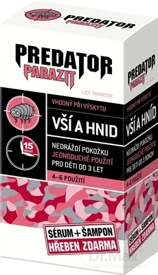 PREDATOR PARAZIT pri výskyte vší a hníd PACK 1×1 set, sérum