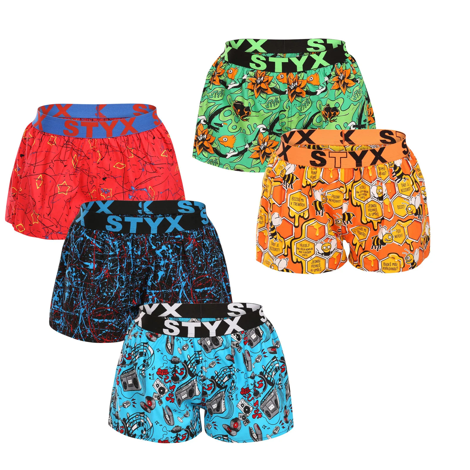 5PACK dámske trenky art športová guma viacfarebné (5T1367834) L