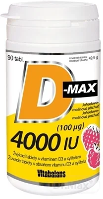 Vitabalans D-max 4000 IU (100 µg) 1×90 tbl, vitamín D3