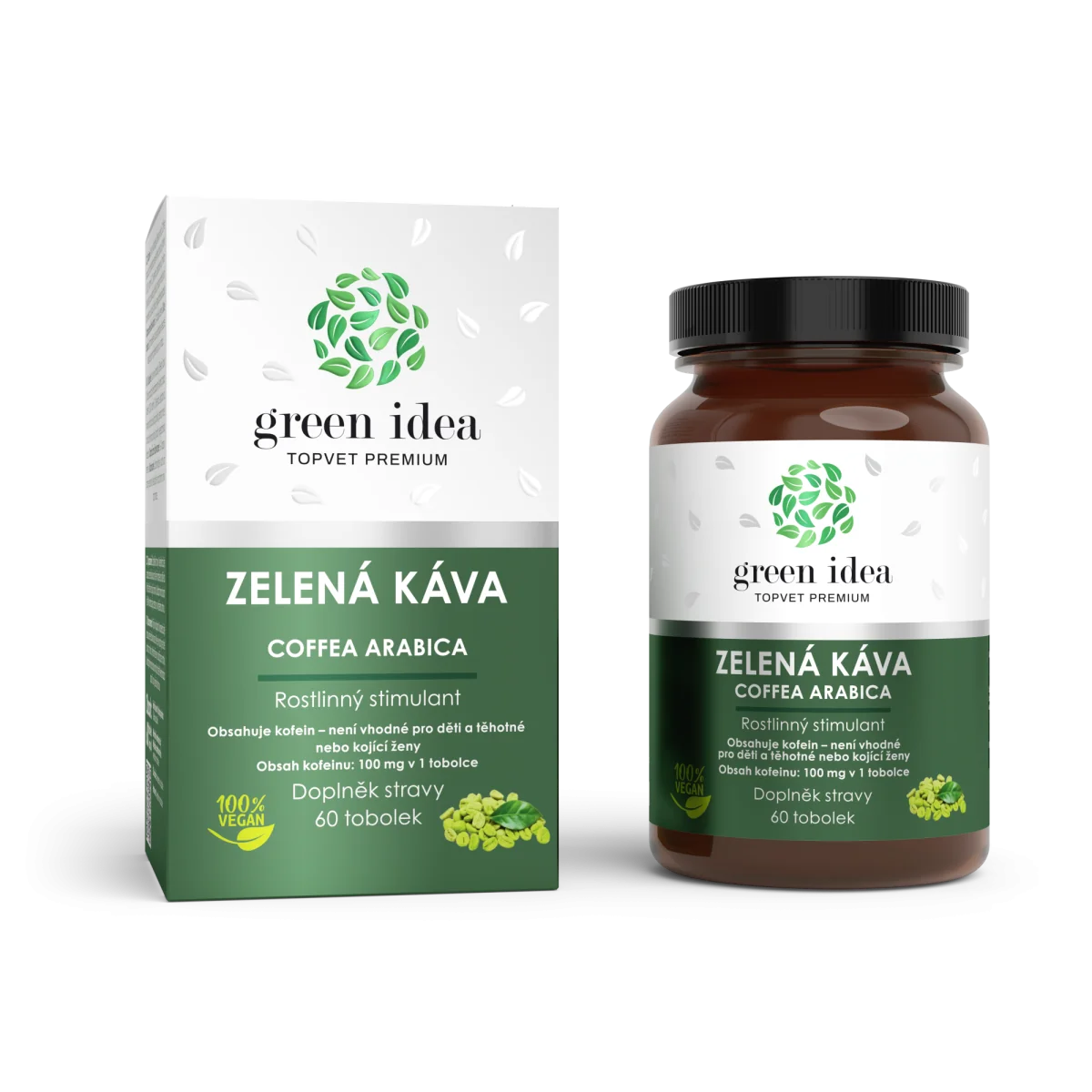 Zelená káva bylinný extrakt – 60 kapsúl – Green idea