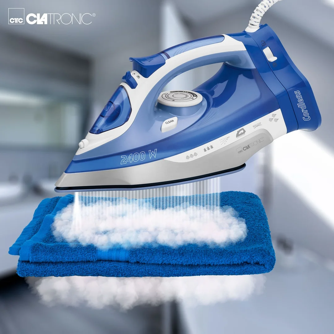Clatronic DB 3706 bezdrôtová naparovacia žehlička s keramickou plochou