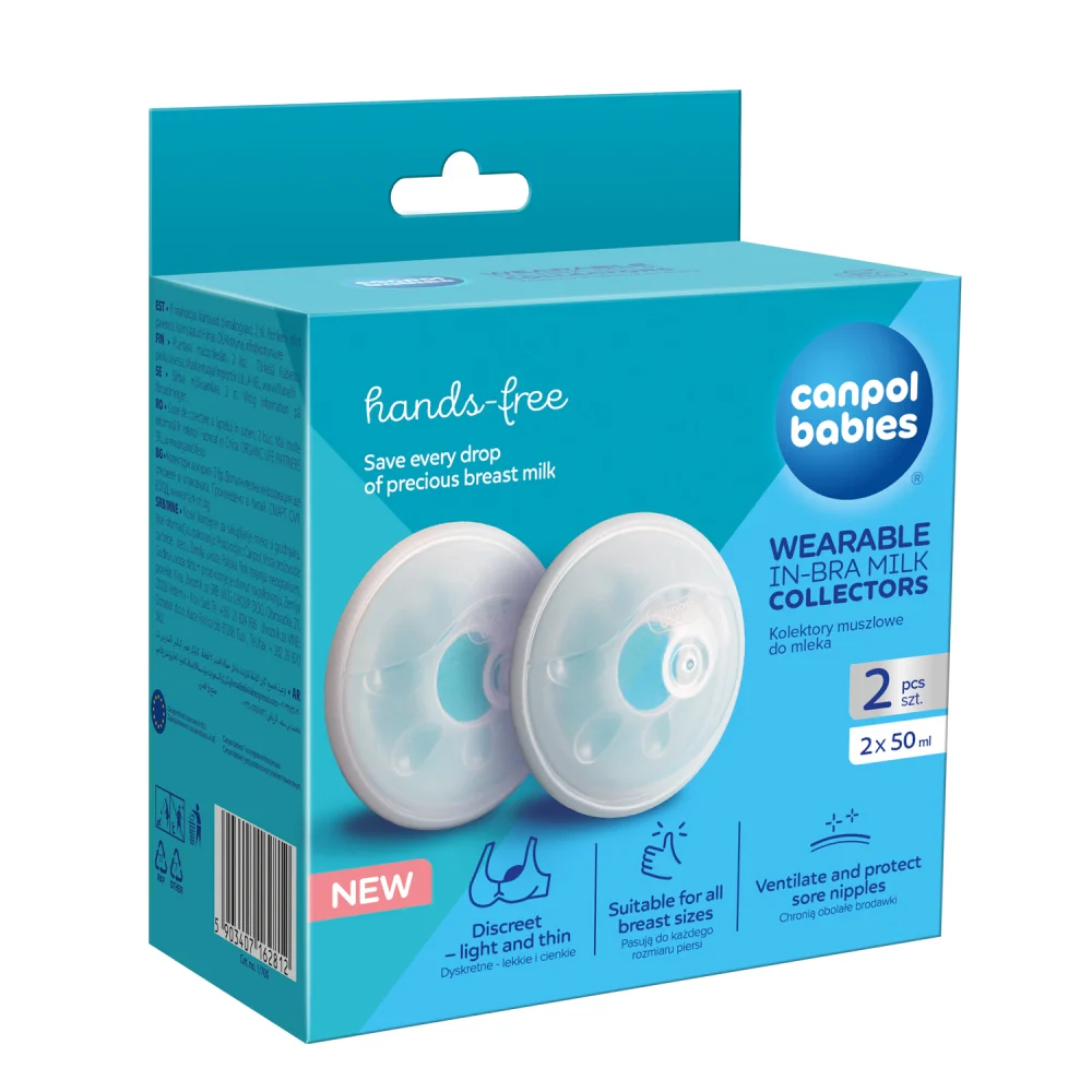 Canpol babies Wearable In-Bra Milk Collectors 1×2 ks, zberač materského mlieka