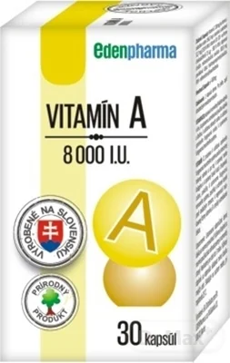 EDENPharma VITAMÍN A 8000 I.U. 1×30 ks, výživový doplnok