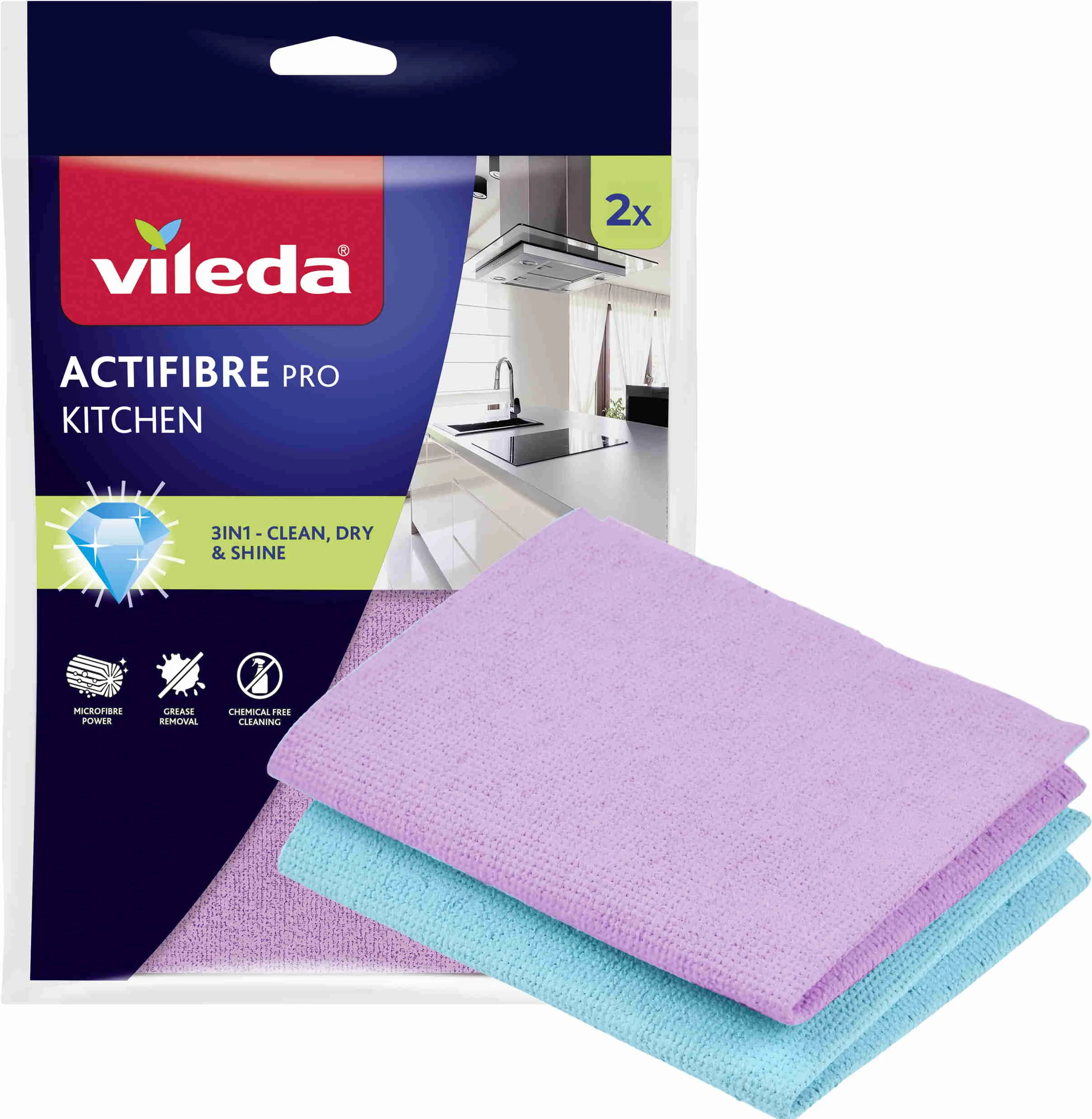Vileda Actifibre mikrohandrička do kuchyne 2 ks