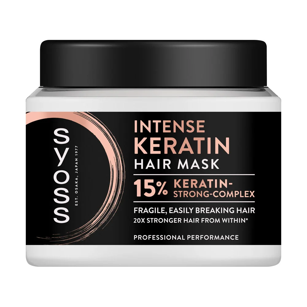 Syoss vlasová maska Intense Keratin 1×400 ml, maska na vlasy