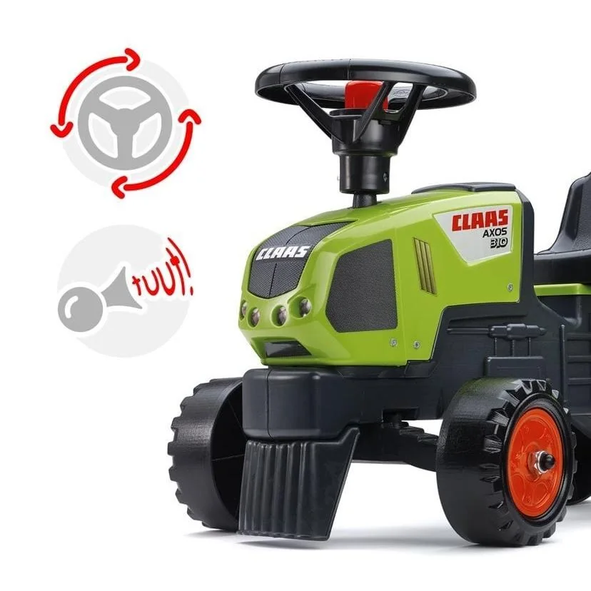 FALK Odrážadlo 1012B Baby Claas Axos s vlečkou