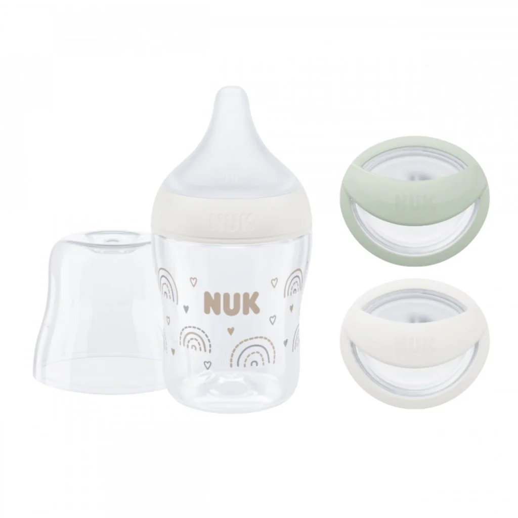 Dojčenská fľaša NUK Perfect Match Newborn Gift set 150 ml ,