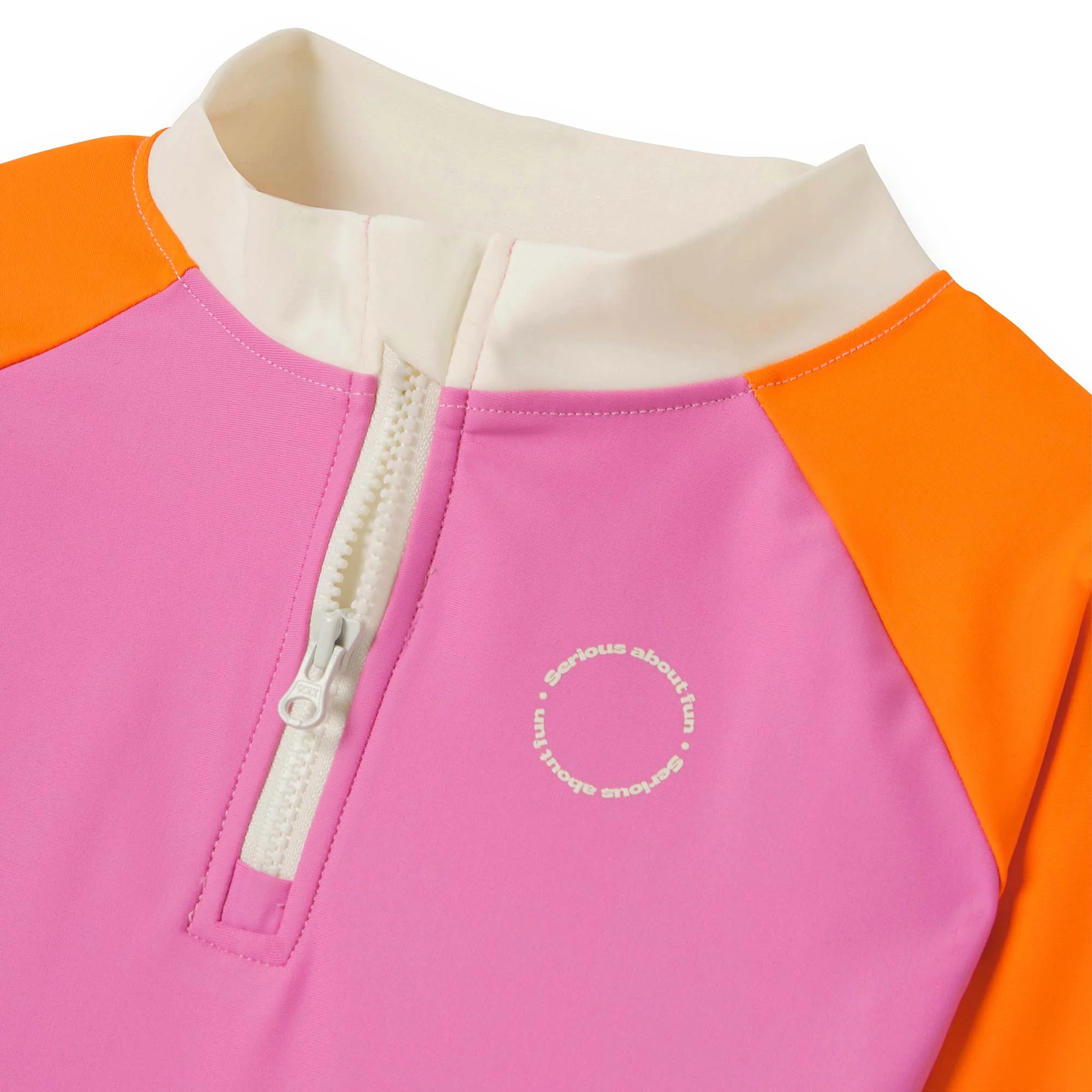 KiETLA ICONIK plavky s UV ochranou - tričko s dlhým rukávom - Pink Red 6-8 rokov