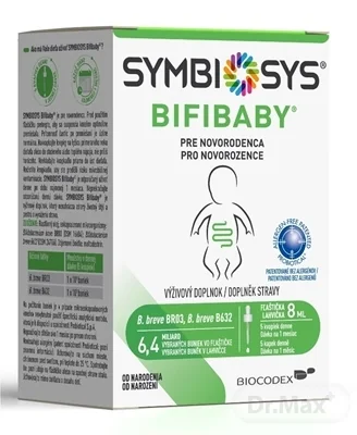 SYMBIOSYS BIFIBABY PRE NOVORODENCA 1×8 ml, kvapky