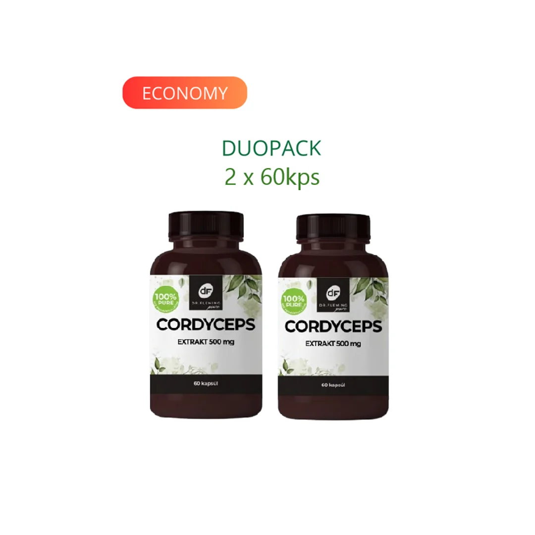 DR. FLEMING Cordyceps extrakt 500mg 40% 120ks DUOPACK
