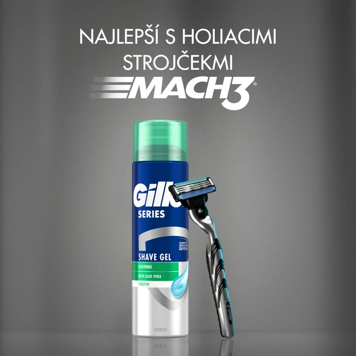 Gillette Series Upokojujúci Gél Na Holenie S Aloe Vera, 240ml 1×240 ml, gél na holenie