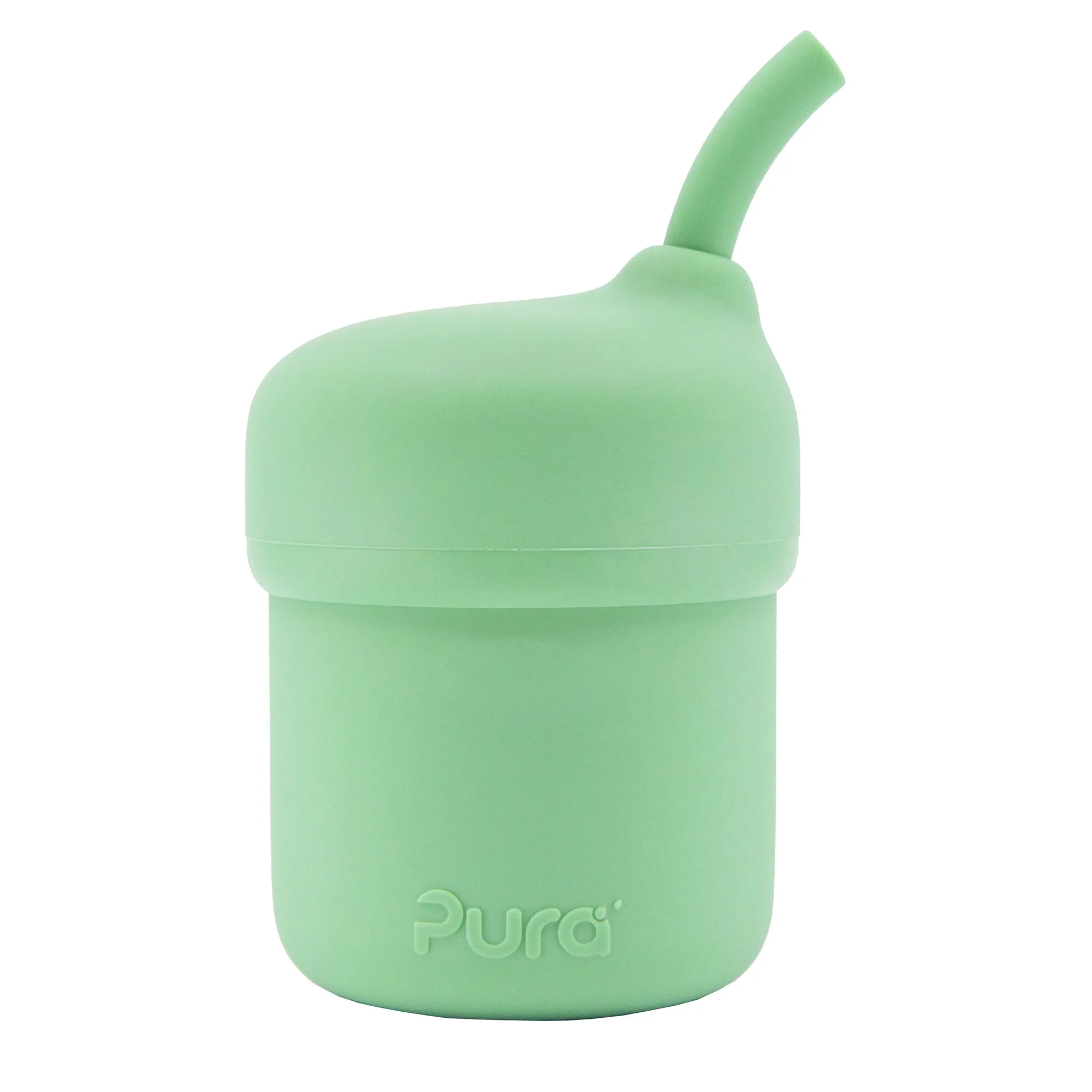Pura my-my silikónový pohárik so slamkou Moss