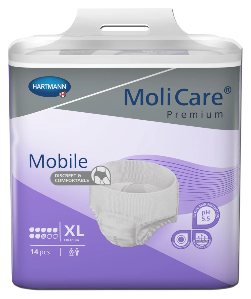 MoliCare Premium Mobile 8 kvapiek XL 1×14 ks, plienkové nohavičky