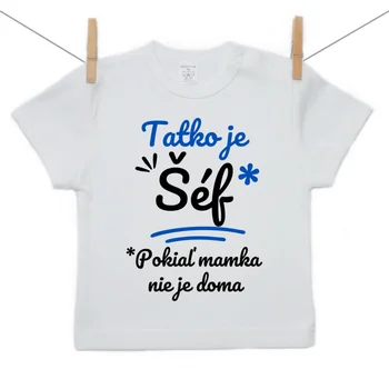 Boodyy Tričko s krátkym rukávom Tatko je šéf Veľkosť: 140