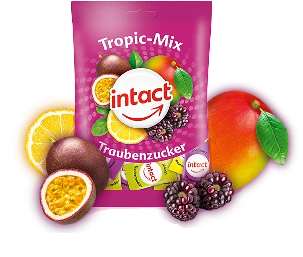 INTACT TROPIC MIX hroznový cukor príchuť trop.ovoce 75 g