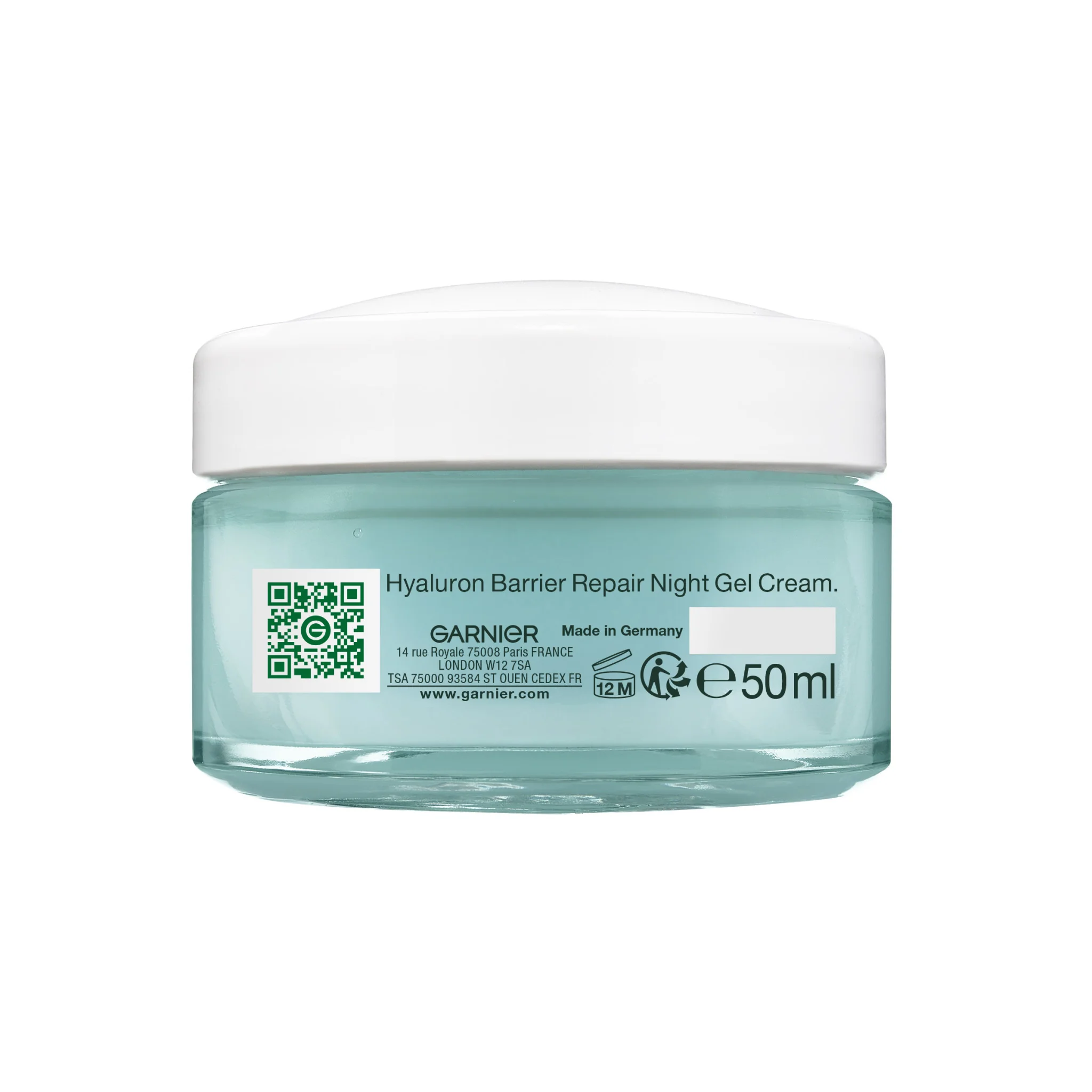 Garnier Hyaluron nočný hydratačný gél na obnovu kožnej bariéry 1×50 ml, hydratačný nočný krém
