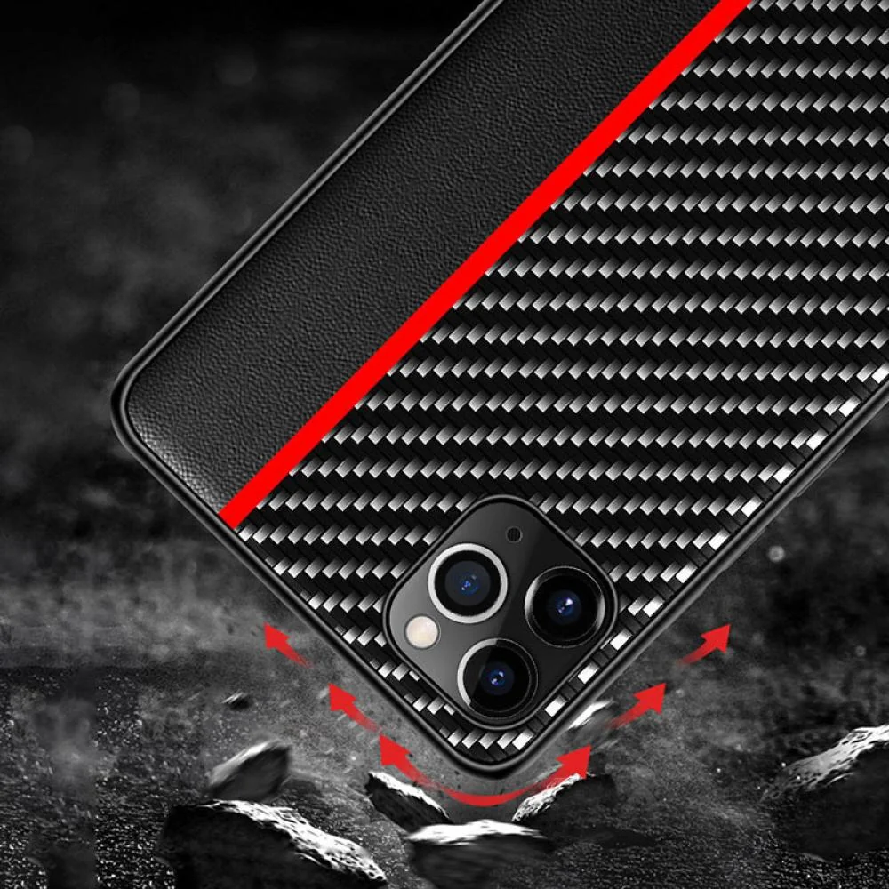 Puzdro Carbon pre Xiaomi Redmi 9A - Modrá