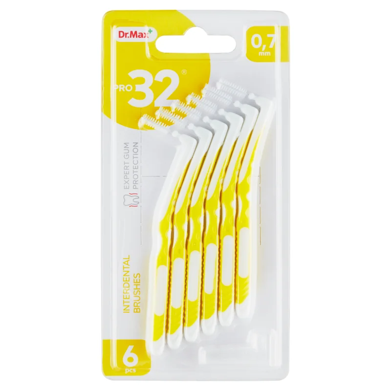 Dr. Max PRO32 Medzizubná kefka 0,7 mm 1×6 ks, medzizubné kefky, 0,7 mm