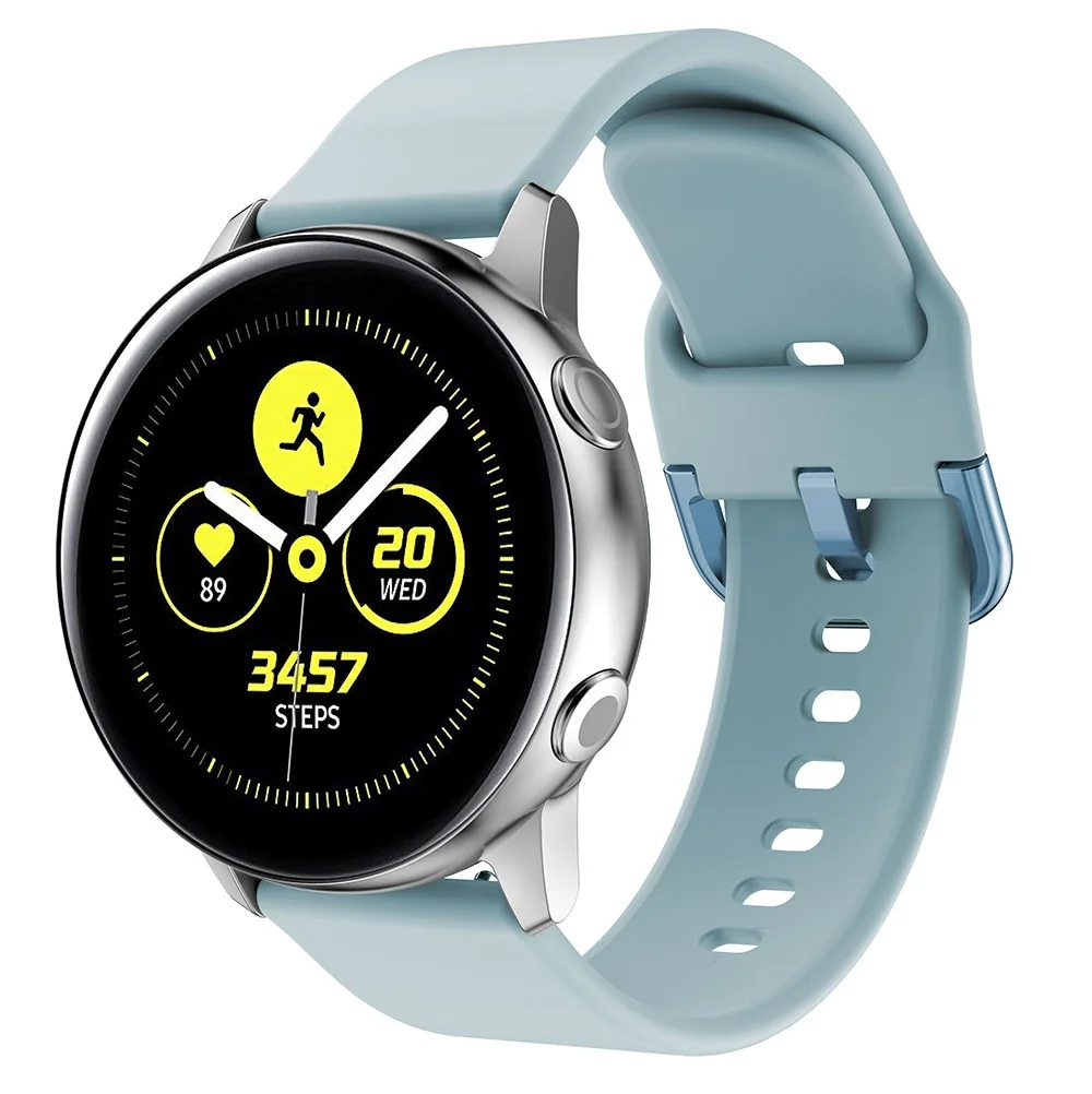 Bstrap Silicone remienok na Samsung Galaxy Watch Active 2 40/44mm light blue