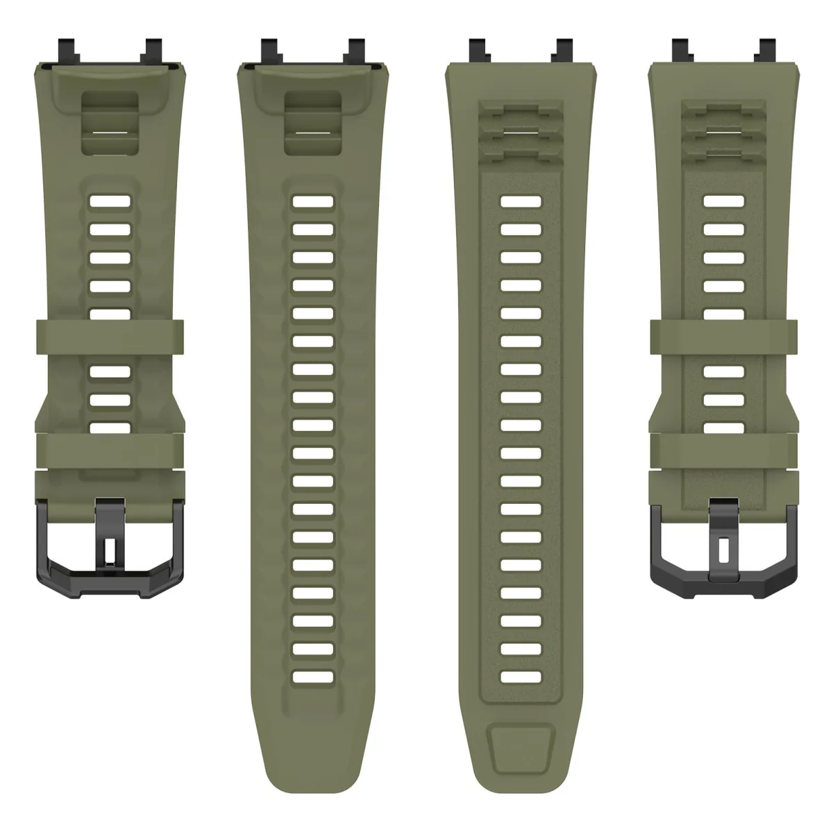 BStrap Silicone remienok na Xiaomi Amazfit Active Edge jungle green